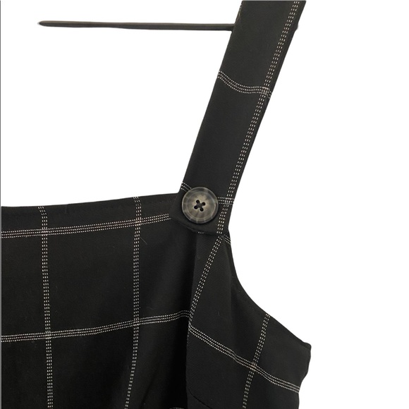 Black plaid Jumpsuit - Picture 3 of 5